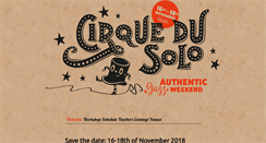 Desktop Screenshot of cirque-du-solo.com